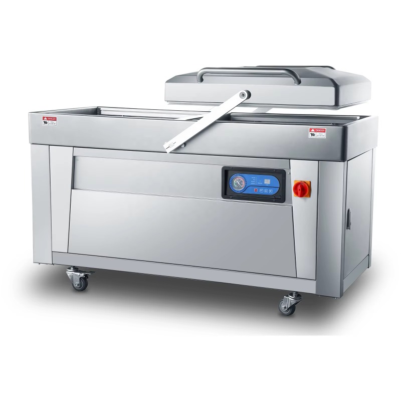 Food Vacuum Sealer Machine - Automatische 4-Versiegelungsleisten-Doppelkammer-Vakuumverpackungsmaschine für Fleisch und Lebensmittel,
