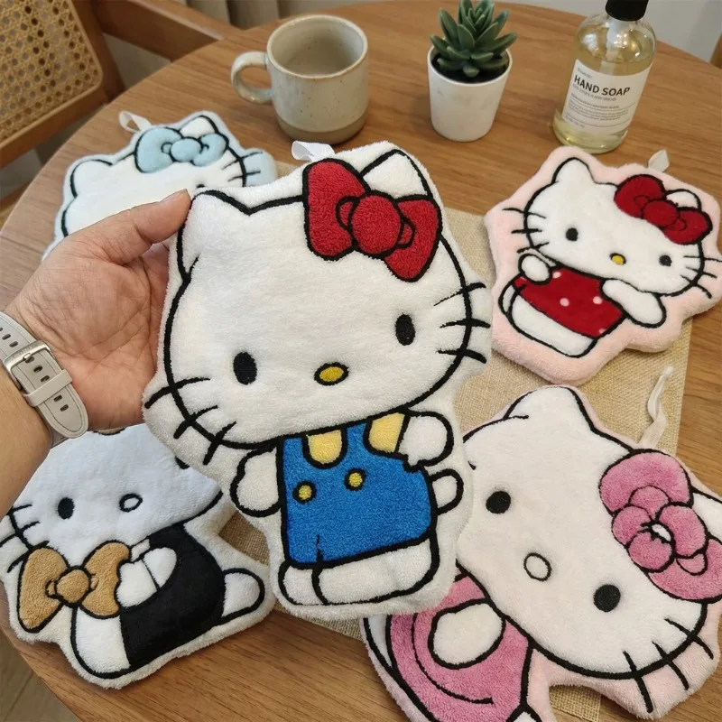 Handtuch mit Cartoon-Katzenmus – Laundry Bewertung und Preis