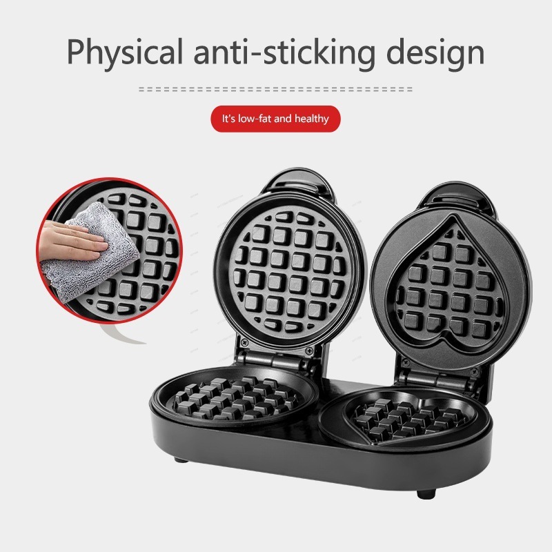 110V Doppelplatten-Waffeleisen – Mini Waffle Maker Machine Bewertung und Preis