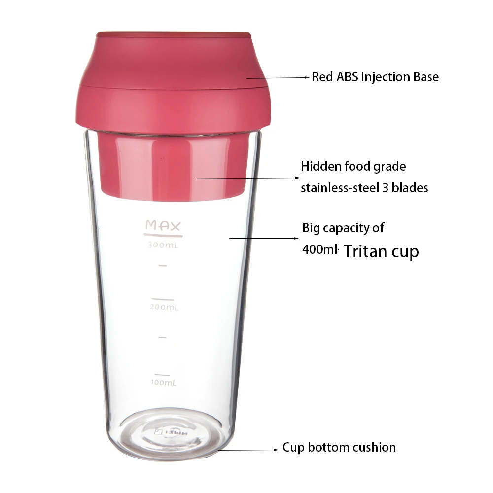 &Elektrischer Kabelloser USB-A – Portable Blender Usb Rechargeable Bewertung und Preis